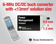 TPS62601 �D(zhu��n)�Q������ TI ģ�M���켼�g(sh��)���Ɍ�(sh��)�F(xi��n) 89% ���ԴЧ��