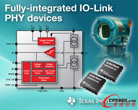 TI�Ƴ�֧�ֹ��ϱ��o���ܵ����`�ȫ�漯����IO-LINK PHY 