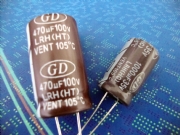 長壽命高頻低阻抗電解電容器470UF100V 16X25