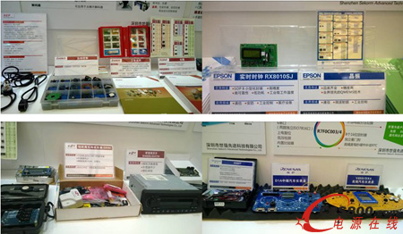 世強展位上部分產品