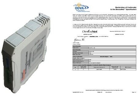 DeviceNet�W�PANET-D100ͨ�^ODVAһ�����J�C