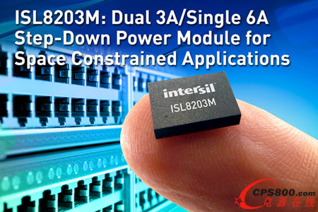 Intersil�Ƴ��I����С�p·3A/��·6A�����Դģ�K