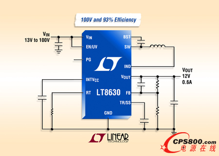 100V��600mA (IOUT)��ͬ�������ͷ����� 